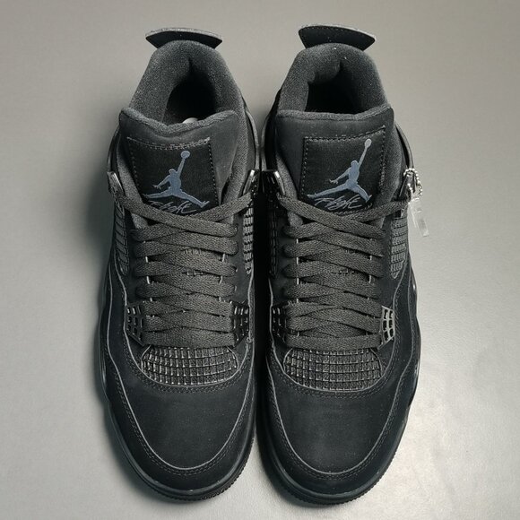 Nike Air Jordan Retro 4 Black Cat Light Graphite - Picture 4 of 9